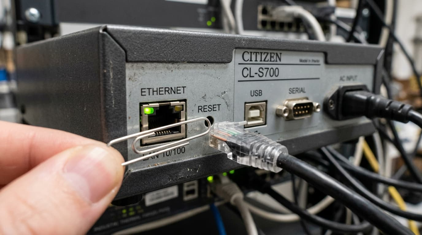 Citizen Printer Network Reset, Static IP & Configuration