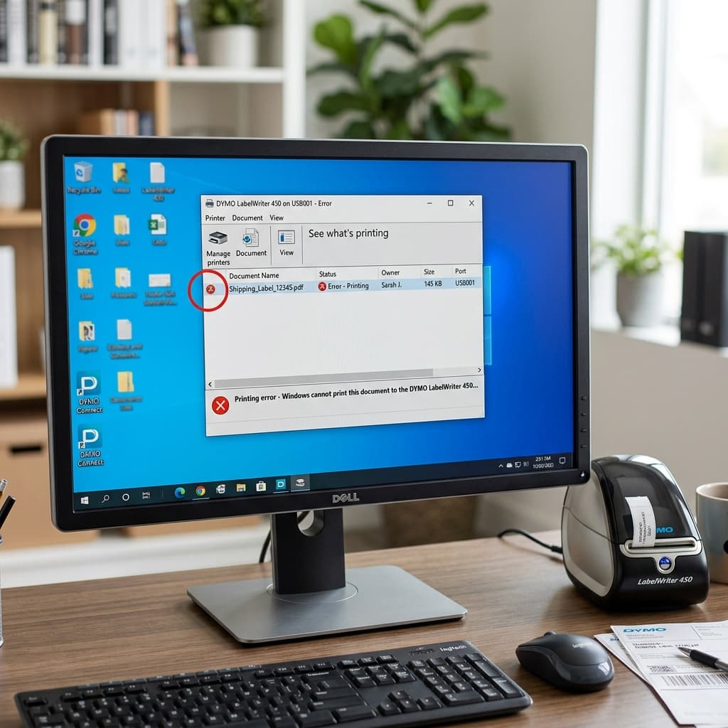 DYMO Printer 'Error Printing' Message (Windows Fix)