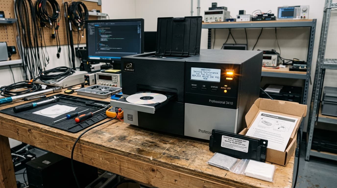 Epson Discproducer Pad Life Warning: Waste Ink Pad & Counter Reset