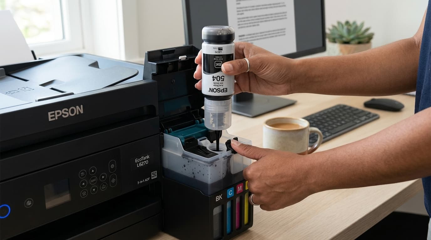 Epson L6270 Setup Guide: Unboxing, Ink Charging, Wi-Fi & ADF
