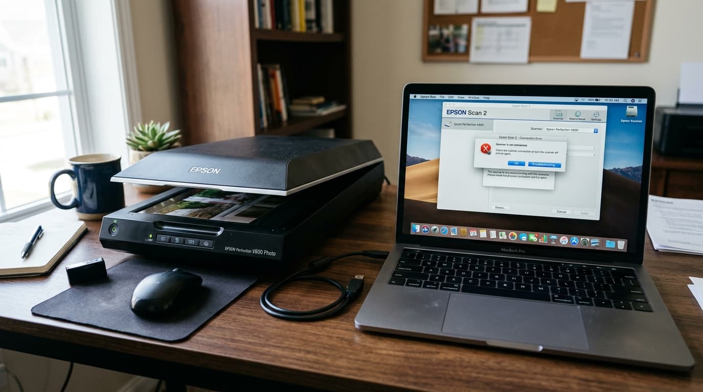 Epson Perfection Scanner Not Detected: USB, Driver & Epson Scan 2 Fix