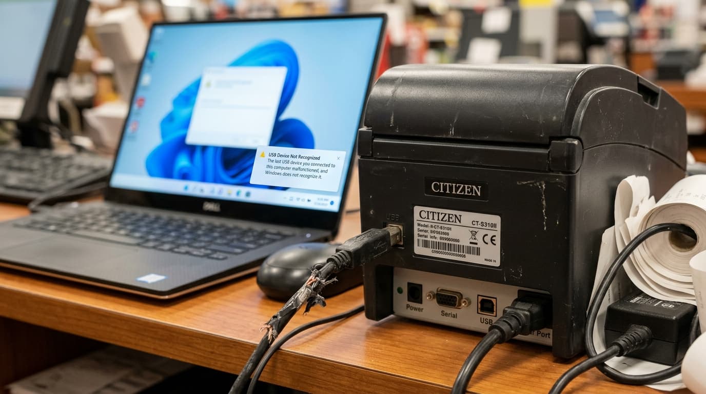 Fix Citizen Printer Communication Errors & USB Not Detected