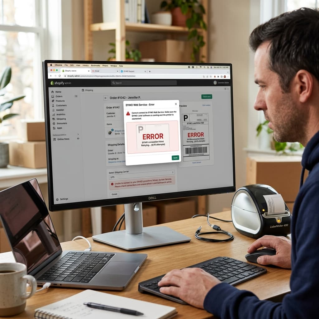 Fix DYMO Web Service: Not Printing from Shopify, Amazon & eBay