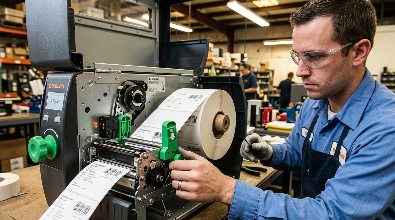 How to Calibrate a Bixolon Label Printer