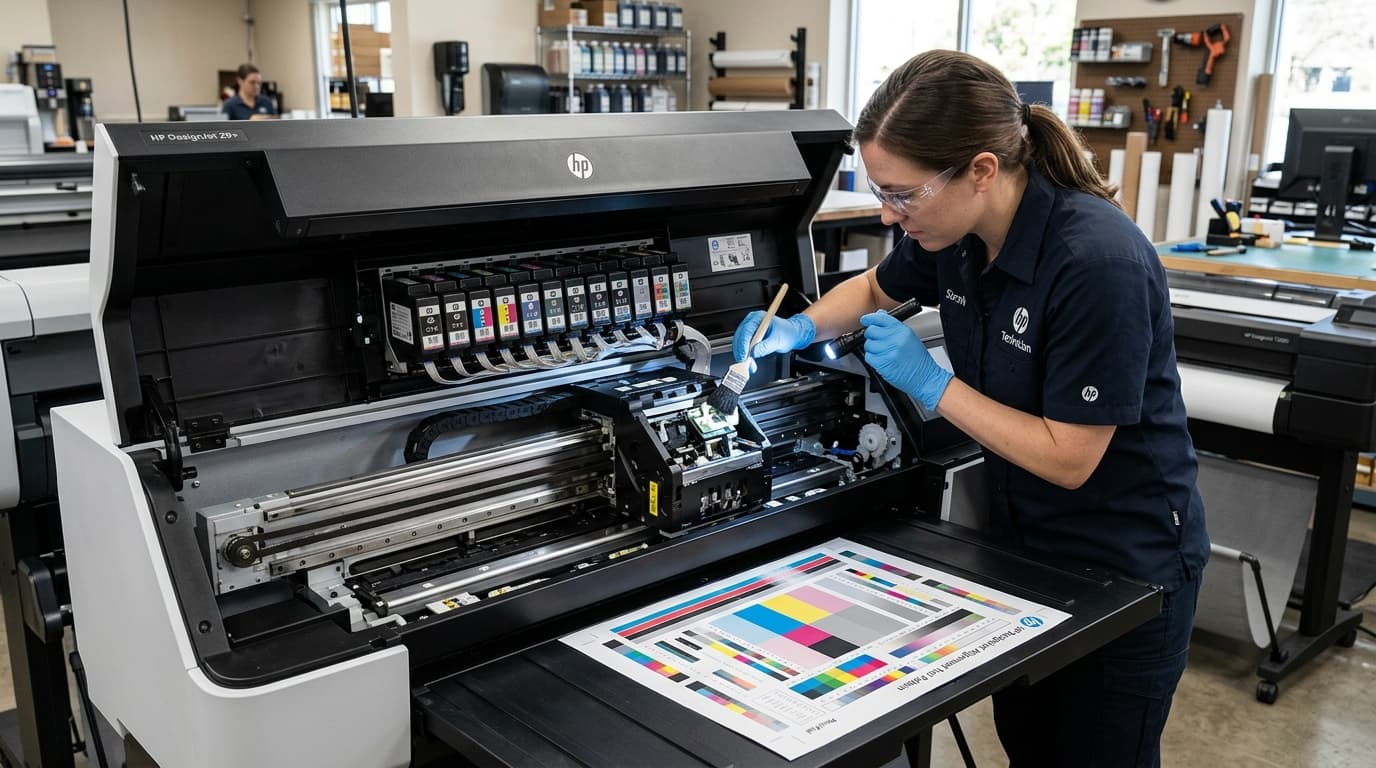 HP DesignJet Printhead Alignment Failed? Sensor, Ink & Pattern Solution
