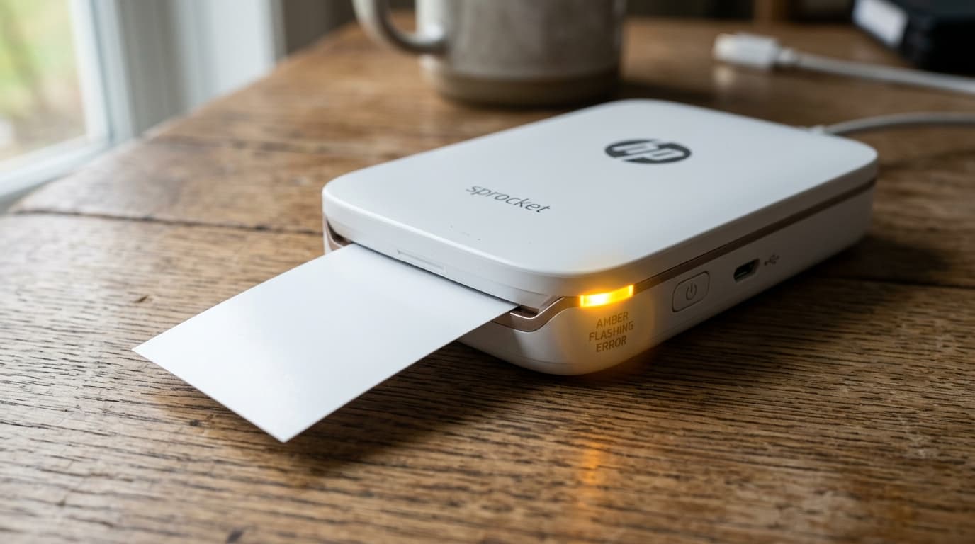HP Sprocket Printing Blank or White Photos: Real Fix