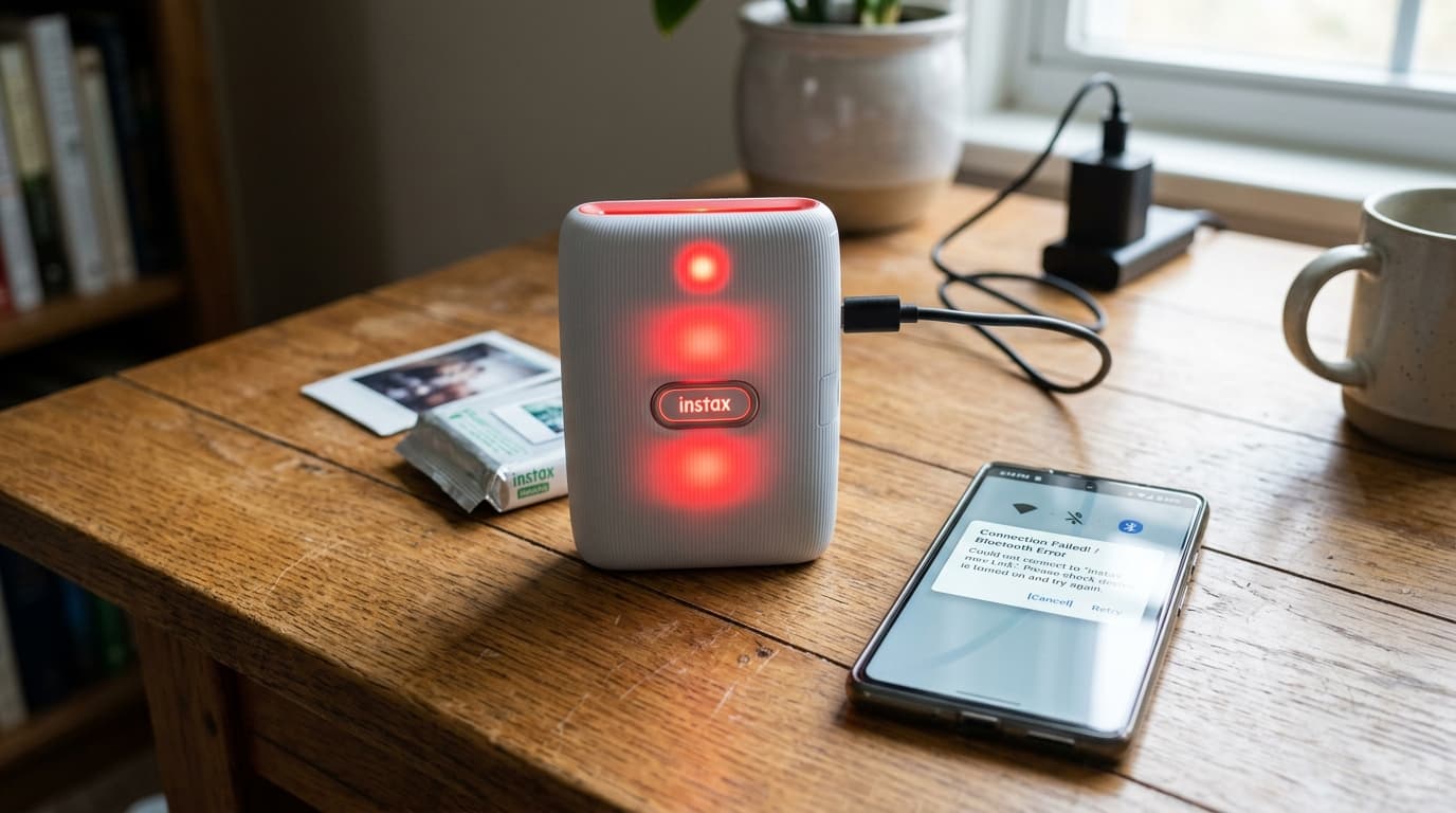 Instax Link Keeps Disconnecting or Connects But Won't Print
