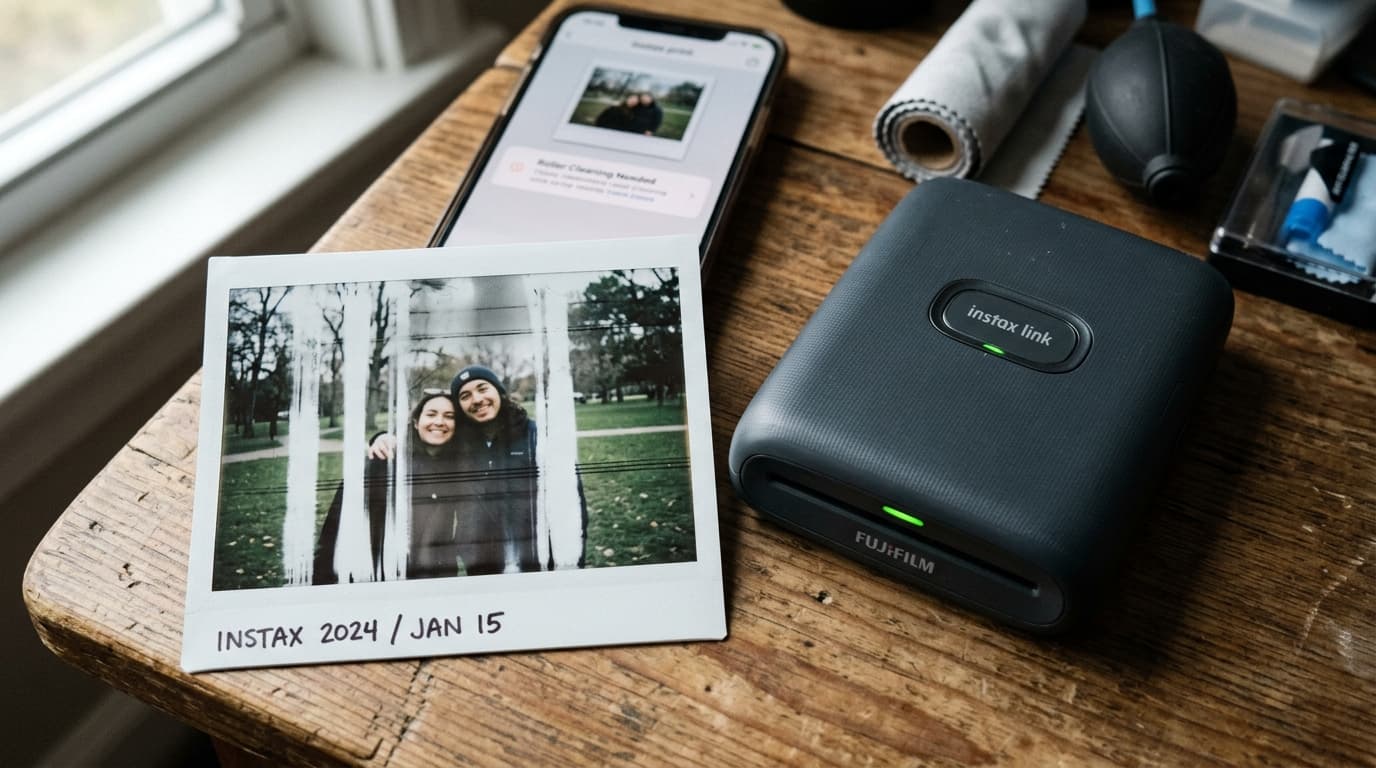 Fix Instax Link Streaks, Roller Lines & Film Ejecting Without Printing