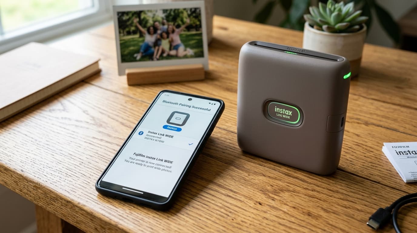 Instax Link WIDE Bluetooth Setup & Connection Guide