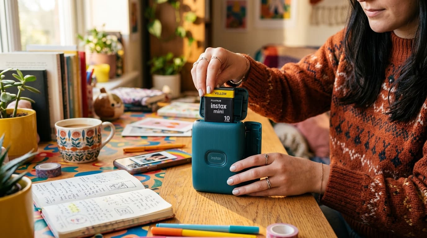 Instax Mini Link Setup Guide: Film Loading, Charging & First Print