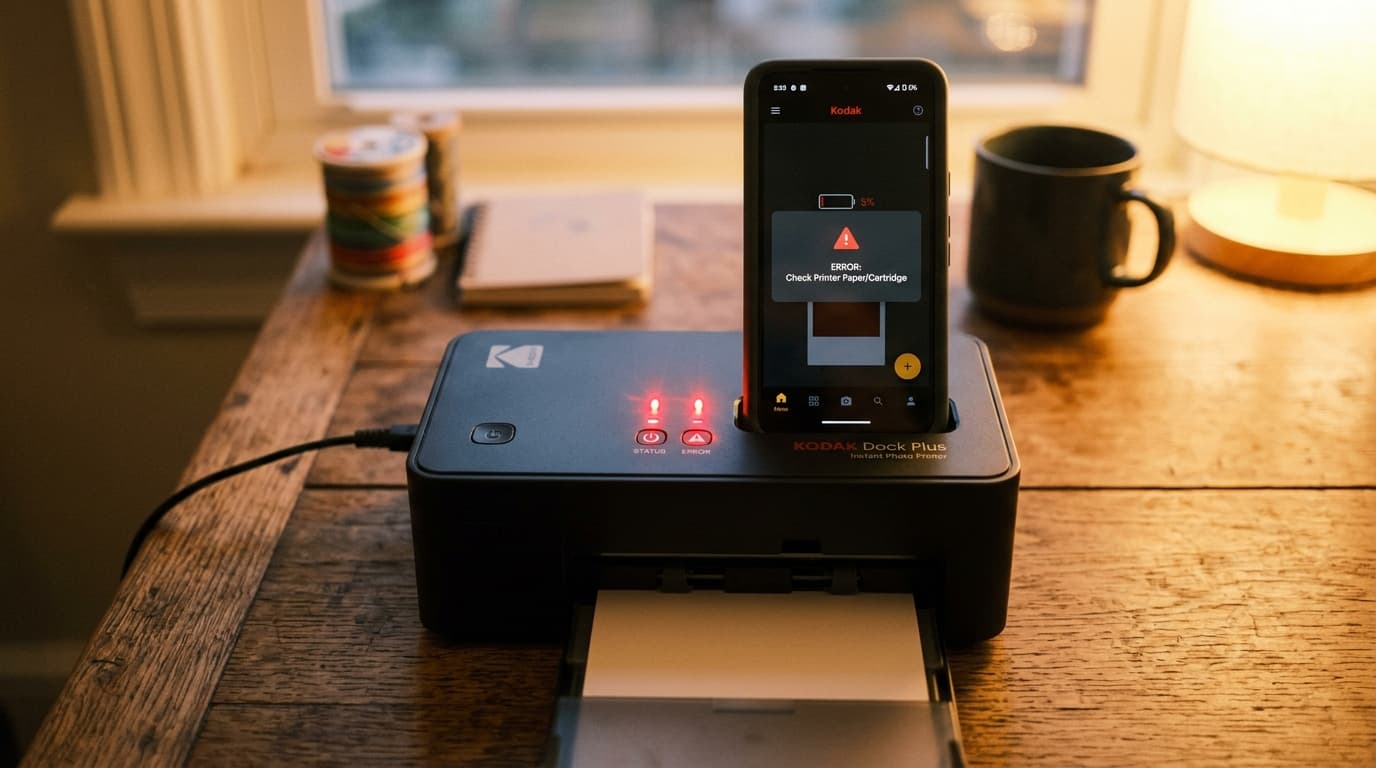 Kodak Dock Plus Flashing Lights: Decoding LED Error Patterns