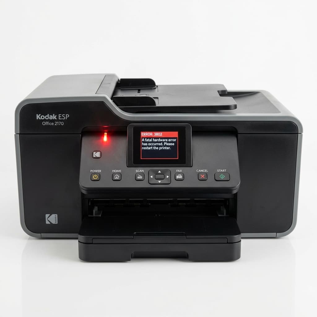 Kodak Printer Error 3802? Quick Reset & Fixes