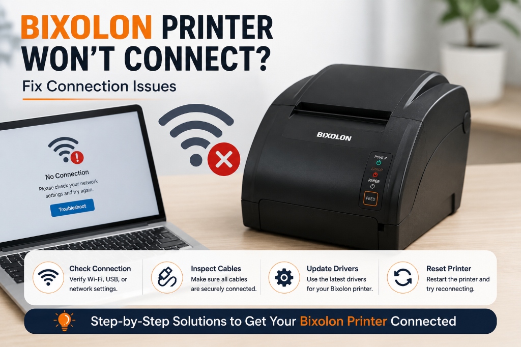 Bixolon Printer Won't Connect: USB, Wi-Fi & Bluetooth Fixes Bixolon Printer Won't Connect: USB, Wi-Fi & Bluetooth Fixes