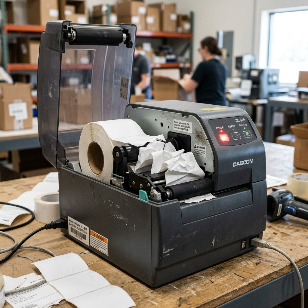 Dascom Thermal Printer Paper Feed Error (Red Light Blinking) Dascom Thermal Printer Paper Feed Error (Red Light Blinking)