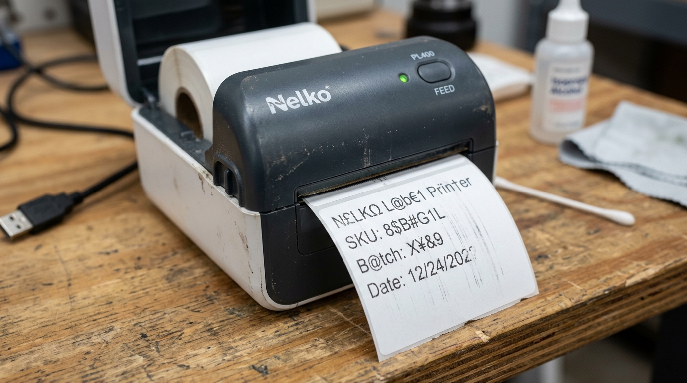 Fix Nelko Printer Faint Print, Streaky Lines & Garbled Text Fix Nelko Printer Faint Print, Streaky Lines & Garbled Text