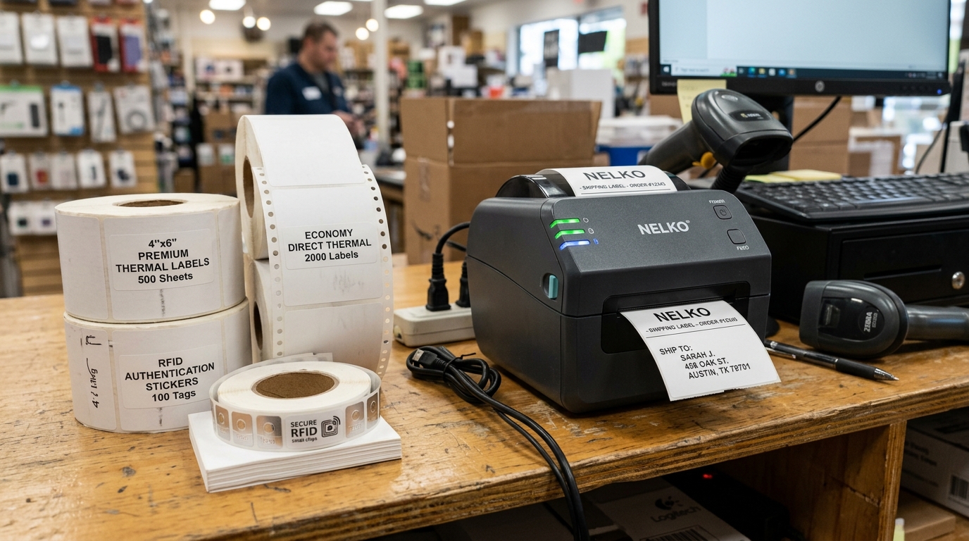 Nelko Third-Party Labels, Size Errors & Authentication Stickers Nelko Third-Party Labels, Size Errors & Authentication Stickers