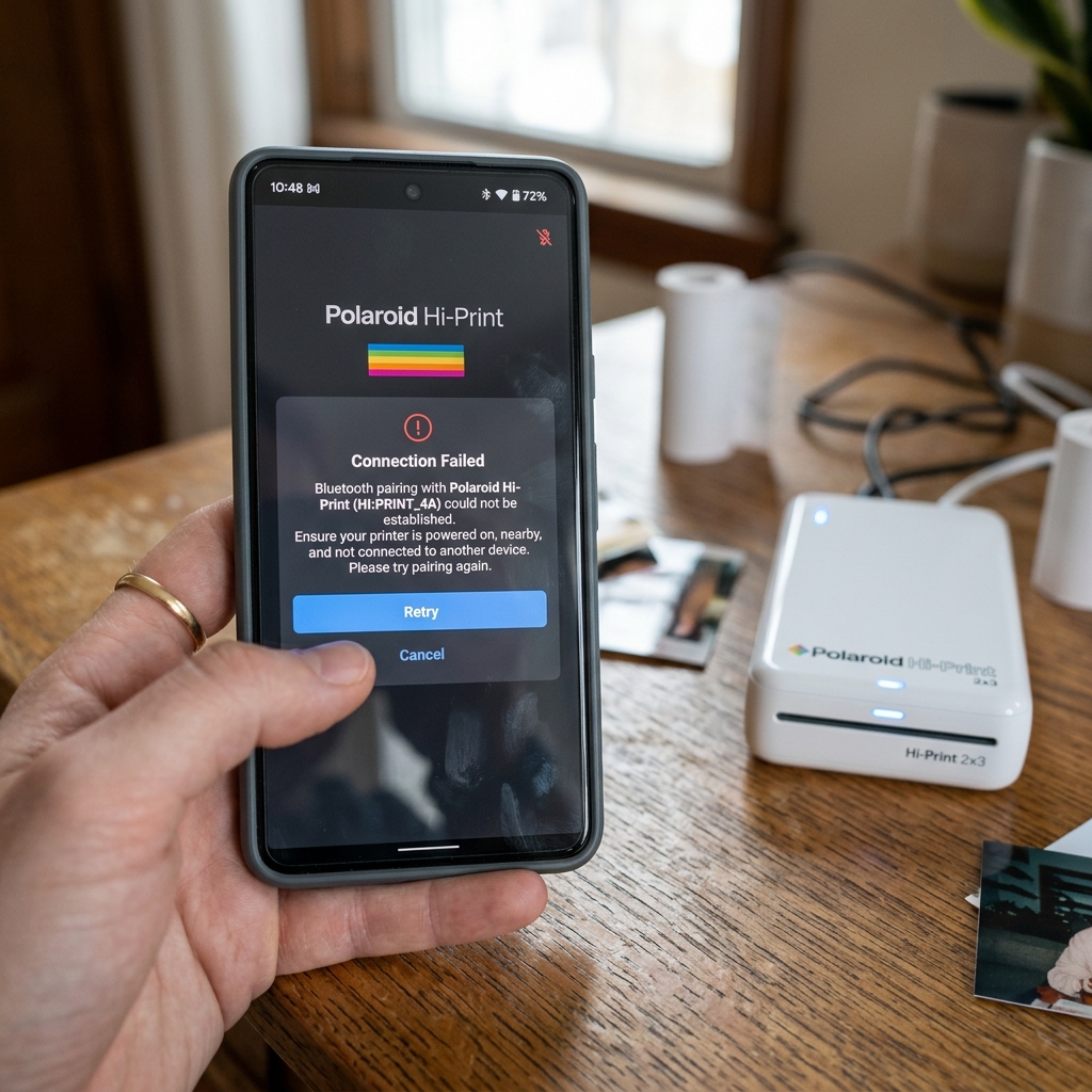 Fix Polaroid Hi-Print Bluetooth Won't Connect & Pairing Failed Fix Polaroid Hi-Print Bluetooth Won't Connect & Pairing Failed